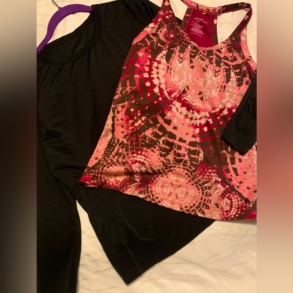 💃🏼💃🏼💃🏼Set-Womens preowned Danskin Dri fit long sleeve & yoga tank Med
